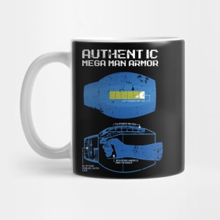 Authentic Mega man armor (grunge) Mug